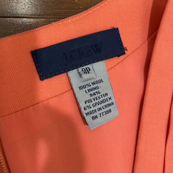 J Crew Wool Peach Sleeveless dress - Picture 6 of 10